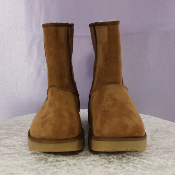 Makalu California Faux Suede Mid-Calf Winter Boots – Chestnut Brown – Size 10 - Picture 4 of 7